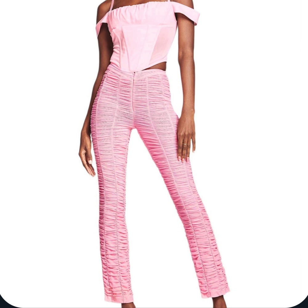 I.AM.GIA Pink Ribbed Leggings - Picture 3 of 10